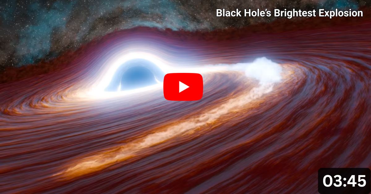 Largest Observed Flare from a Black Hole Unleashes Light of 10 Trillion Suns